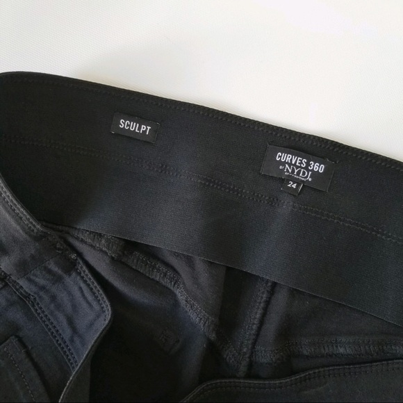 NYDJ Black pants sculpt curve 360 size 24 - Picture 8 of 8